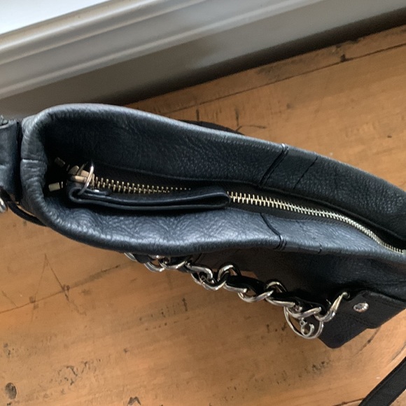 Vintage Coach Chain Duffel Crossbody pebbled leather Shoulder bag purse - Picture 9 of 12